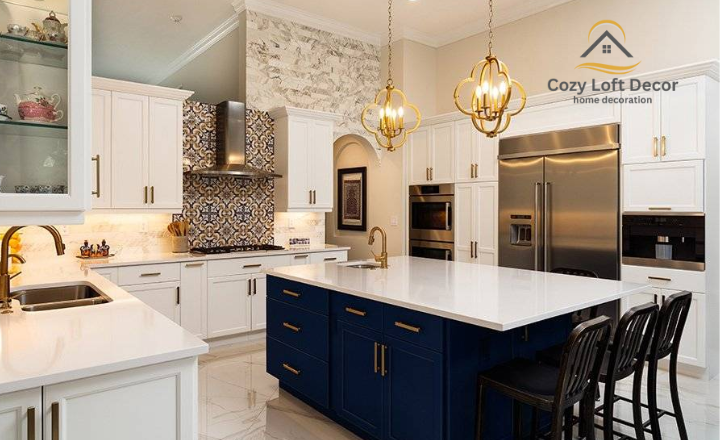 L-Shaped Kitchen with an Island Ideas